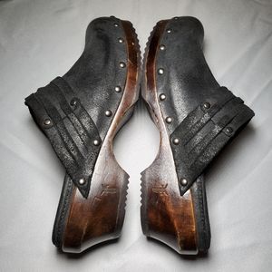 Frye Clara Studded Leather Clogs